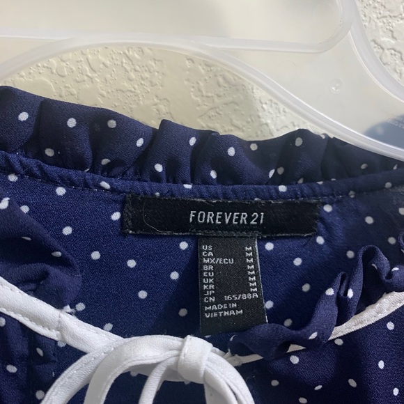 Blue Dot Forever 21 Blouse - Picture 2 of 6